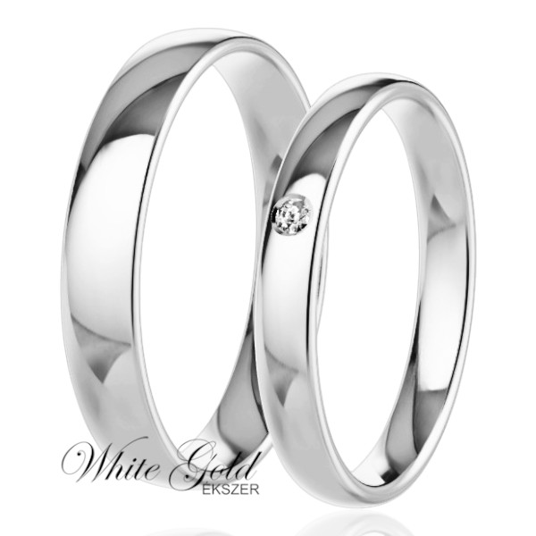 feher-arany-karikagyuru (115) Fehér arany karikagyűrű pár klasszikus fényes kivitelben