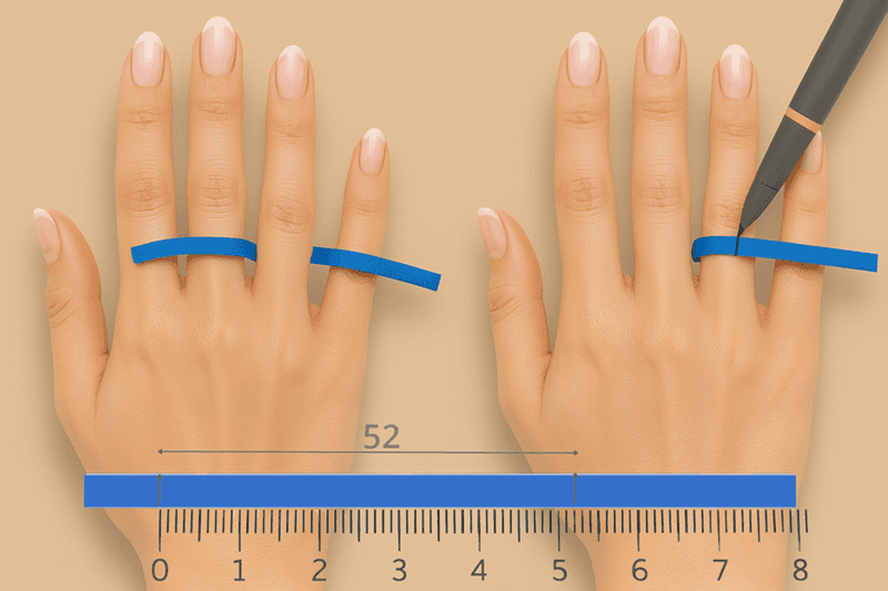 gyűrű méret meghatározása