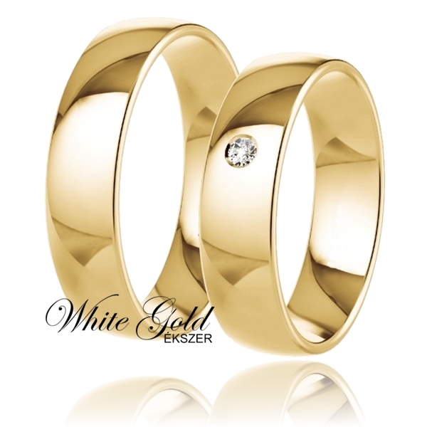 sarga_arany_karikagyuru_30 Klasszikus sárga arany karikagyűrű pár