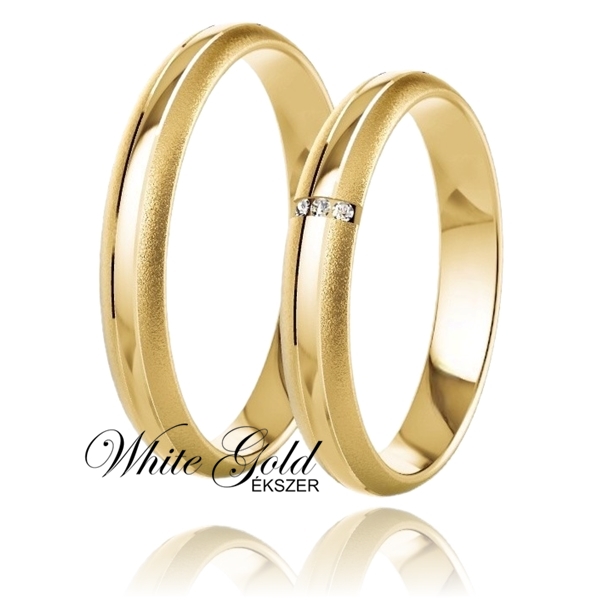 sarga_arany_karikagyuru_64 Sárga arany karikagyűrű pár, finoman domború profillal