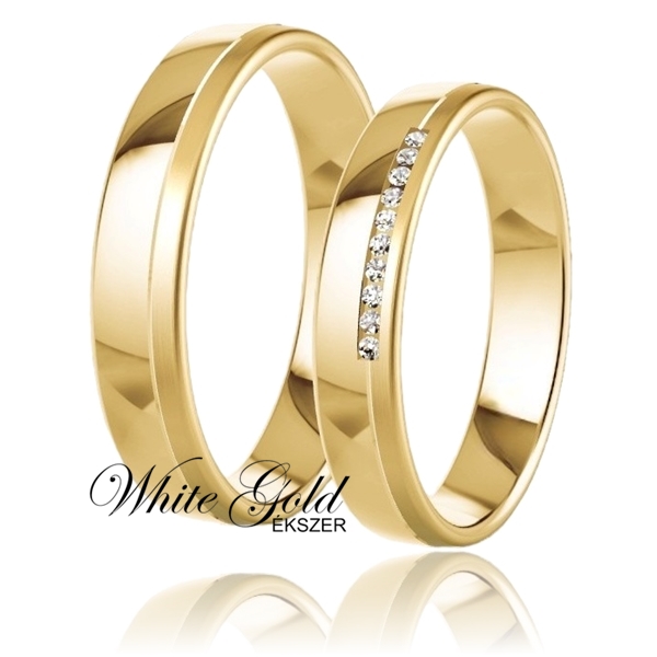 sarga_arany_karikagyuru_69 Sárga arany karikagyűrű pár sorköves kialakítással