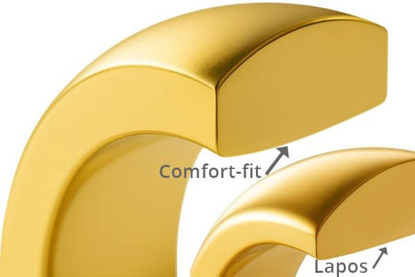 comfort-fit jegygűrű