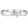 gyemant-gyuru (2) Fehér arany gyémánt eljegyzési gyűrű letisztult formával