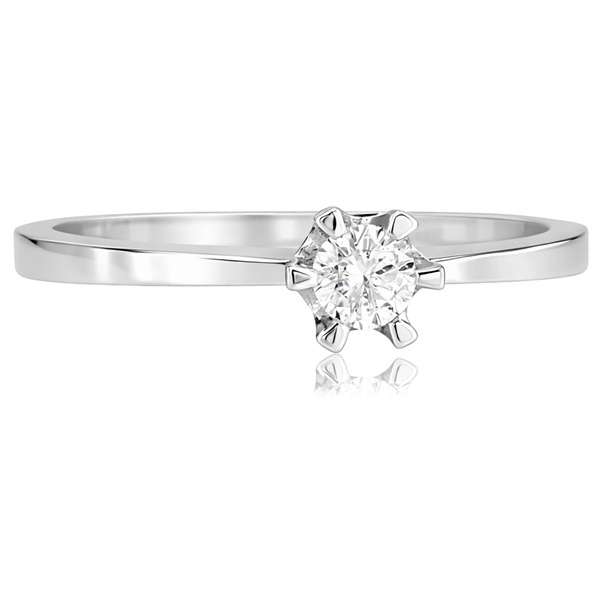 gyemant-gyuru-4 Gyémánt eljegyzési gyűrű hatkarmos foglalattal