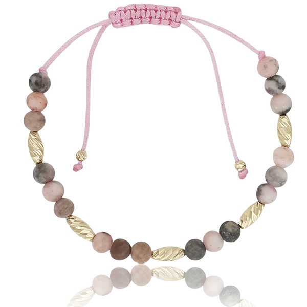 ora-kisero-arany-karkoto-2 Zebra jáspis ásvány karkötő arany díszítőelemekkel