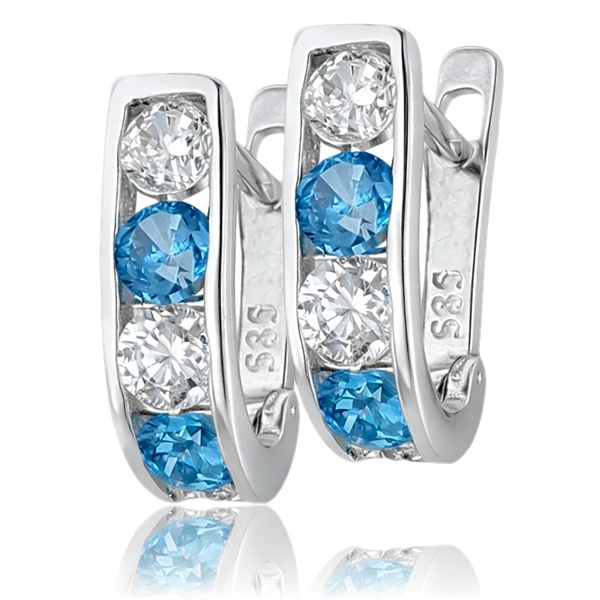 arany-baba-es-gyerek-fulbevalo-1 Fehér arany baba fülbevaló kék kővel