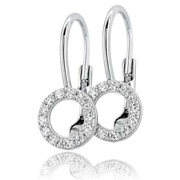 arany-baba-es-gyerek-fulbevalo-114 Fehér arany kör formájú baba fülbevaló