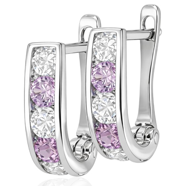 arany-baba-es-gyerek-fulbevalo-12 Fehér arany baba fülbevaló rózsaszín kővel