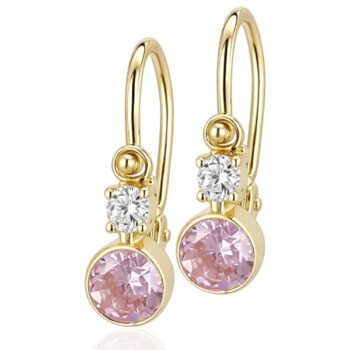 arany-baba-es-gyerek-fulbevalo-21 Elöl kapcsos sárga arany baba fülbevaló