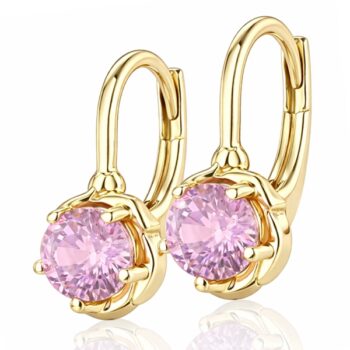 arany-baba-es-gyerek-fulbevalo-32 Arany rózsaszín köves baba fülbevaló