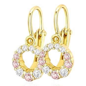 arany-baba-es-gyerek-fulbevalo-35 Elöl kapcsos arany baba fülbevaló