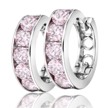 arany-baba-es-gyerek-fulbevalo-90 Fehér arany baba fülbevaló rózsaszín kővel