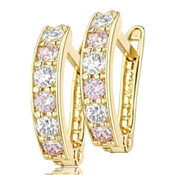 arany-baba-fulbevalo-14-karat-18 Arany baba fülbevaló rózsaszín kővel