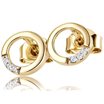 arany-gyemant-fulbevalo (2) Sárga arany gyémánt kör fülbevaló