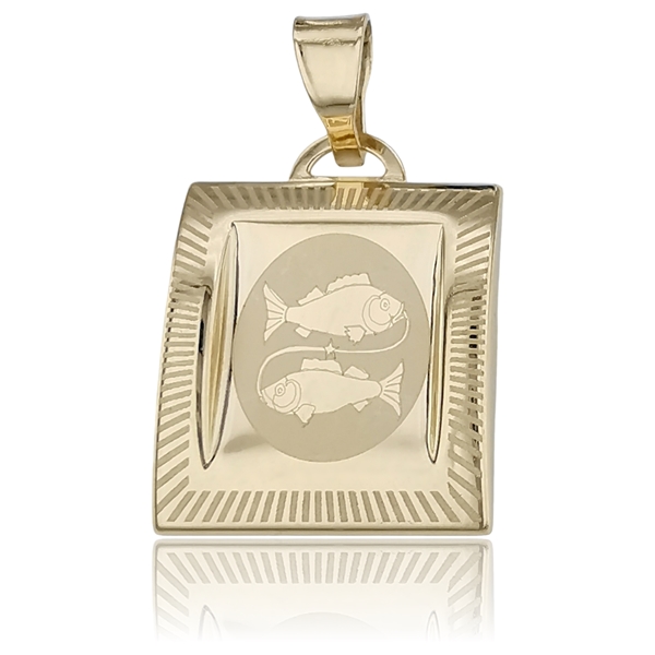 arany-horoszkop-medal-2 Sárga arany horoszkópos Halak medál
