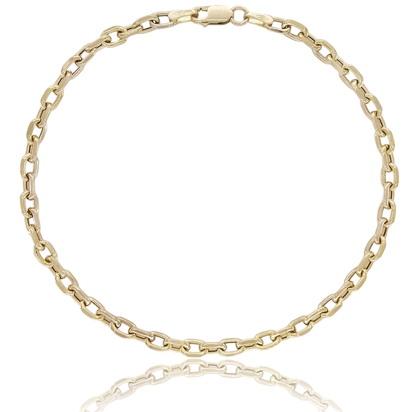 Sárga arany férfi anker karkötő