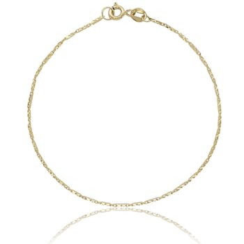 arany-karkoto-arany-karlanc-4 Sárga arany gyémántvésett vékony karkötő