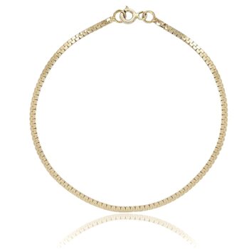 arany-karkoto-arany-karlanc-7 Sárga arany lapos női karkötő