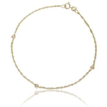 arany-karlanc-noi Sárga arany szingapuri karkötő