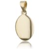 Sárga arany ovális lap medál