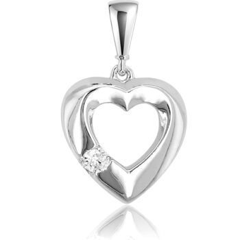 arany-medal-2 Fehér arany szív medál cirkónia kővel