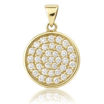 arany-medal-2 Sárga arany köves kör medál