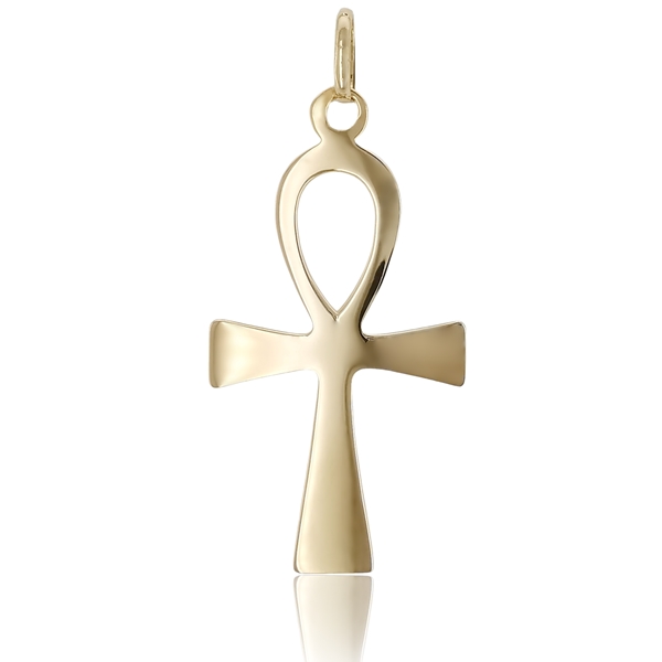 arany-medal-6-2 Sárga arany ankh kereszt medál