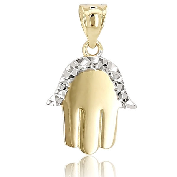 arany-medal-9 Sárga arany hamsa kéz medál