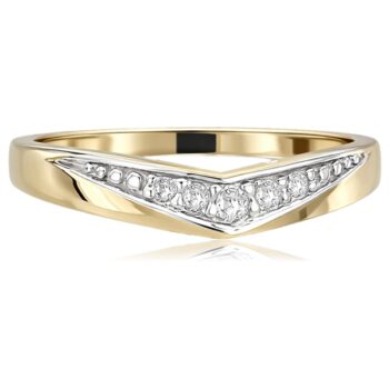 arany-noi-gyuru-12 Arany gyűrű sorköves díszítéssel V alakú vonalvezetéssel