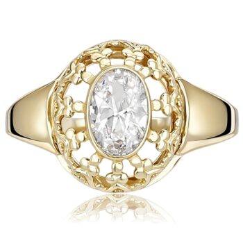 arany-noi-gyuru-15 Arany galériás gyűrű ovális cirkónia kővel