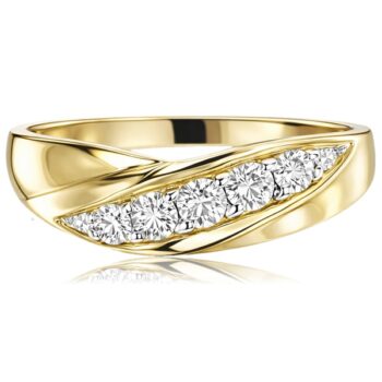 arany-noi-gyuru-27 Arany gyűrű sorköves díszítéssel ívelt vonalvezetéssel