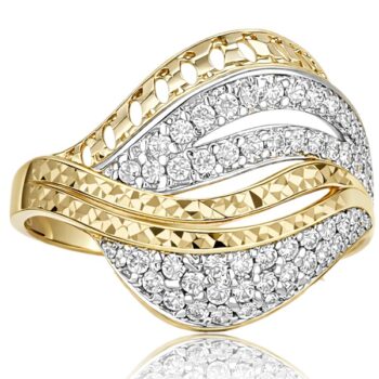 arany-noi-gyuru-30 Arany női gyűrű cirkónia kövekkel