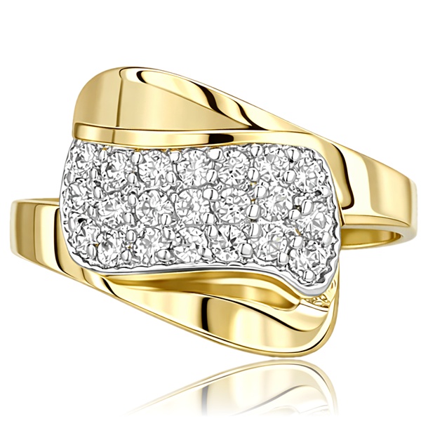 Arany női gyűrű cirkónia kövekkel