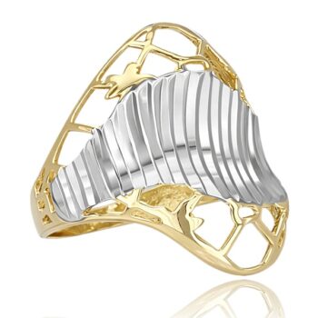 arany-noi-gyuru-39 Arany női gyűrű különleges díszített felülettel