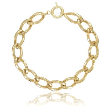 arany-noi-karkoto-vastag Vastag női arany karkötő ovális láncszemekkel