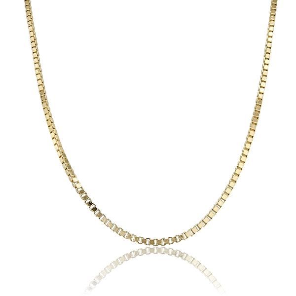 Sárga arany velencei kocka nyaklánc