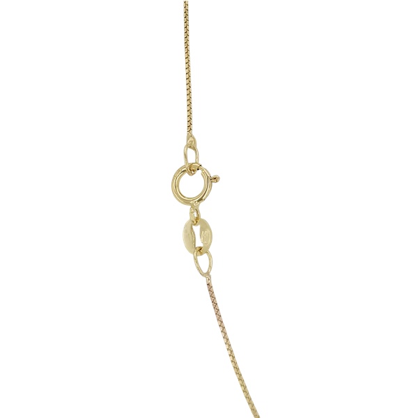 Vékony sárga arany velencei kocka nyaklánc wsny115