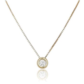 arany-nyaklanc-medall-1 Sárga arany nyaklánc cirkónia medállal
