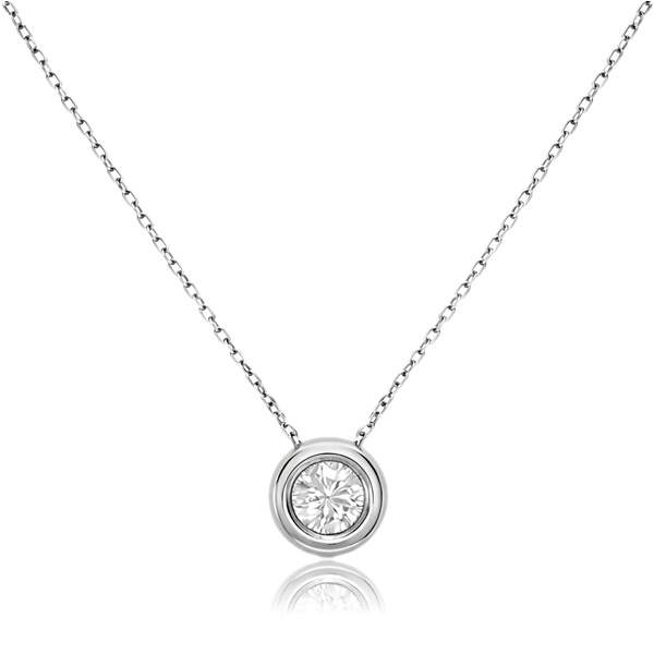 arany-nyaklanc-medallal-10 Fehér arany nyaklánc button foglalatú medállal