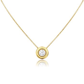 arany-nyaklanc-medallal-21 Sárga arany nyaklánc cirkónia medállal