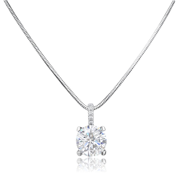 arany-nyaklanc-medallal-33 Fehér arany nyaklánc szoliter cirkónia medállal