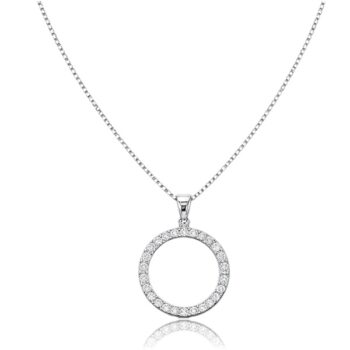 arany-nyaklanc-medallal-36 Fehér arany nyaklánc köves karika medállal