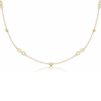 arany-nyaklanc-medallal-38 Sárga arany nyaklánc végtelen jellel