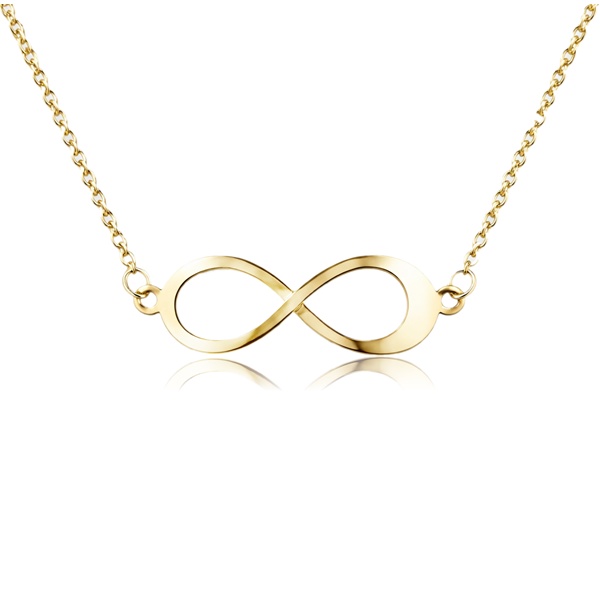 Sárga arany nyaklánc végtelen jellel