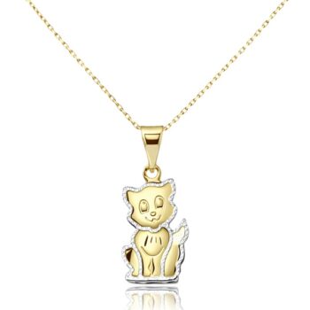 arany-nyaklanc-medallal-6 Sárga arany nyaklánc cica medállal