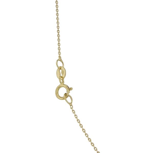 Vékony sárga arany anker nyaklánc