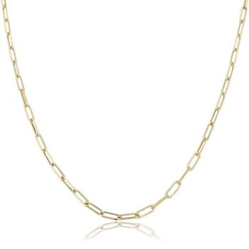 arany-paperclip-nyaklanc-3 Arany női paperclip nyaklánc