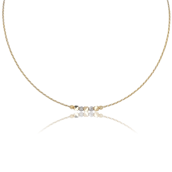 arany_nyaklanc_6 Sárga arany nyaklánc gyémántvésett elemekkel