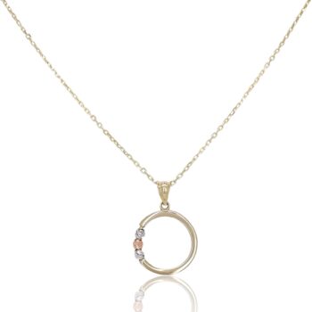 arany_nyaklanc_medallal Sárga arany nyaklánc kör medállal