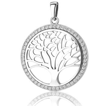 feher-arany-eletfa-medal Fehér arany életfa medál cirkónia kövekkel